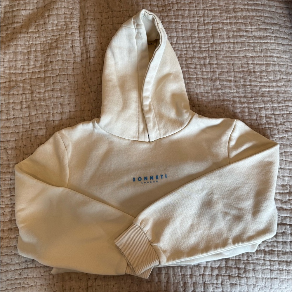 Kids Sonneti Cream Hoodie Large